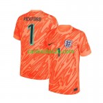 Camisolas de futebol Inglaterra Pickford 1 Guarda Redes Equipamento Principal Euro 2024 Manga Curta